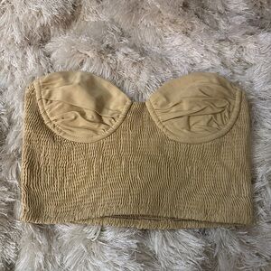 Zara Yellow Crop Top
